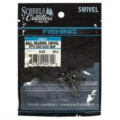 Fishing Swivels Scheels Outfitters Ball Bearing Swivel With Coastlock Snap 50 Ct.