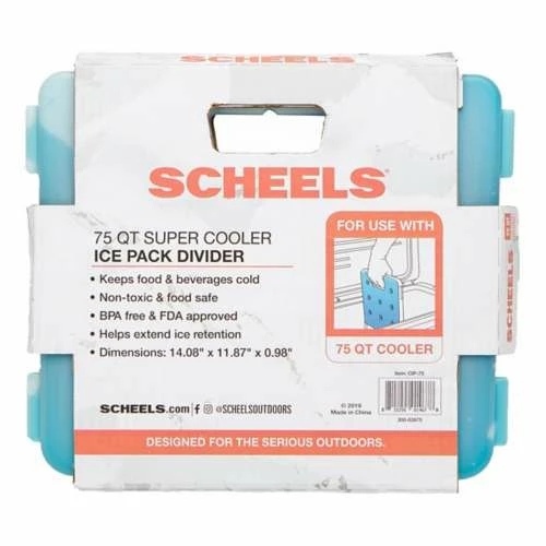 Scheels Outfitters Coolers SCHEELS 75 Qt Super Cooler Ice Pack Divider