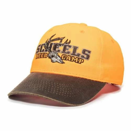 Hats & Caps Men's Scheels Outfitters Deer Camp Blaze Orange Adjustable Hat - Image 2