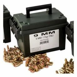 Handgun Ammunition Scheels Outfitters 9mm 115Gr FMJ Ammo Can 500Ct